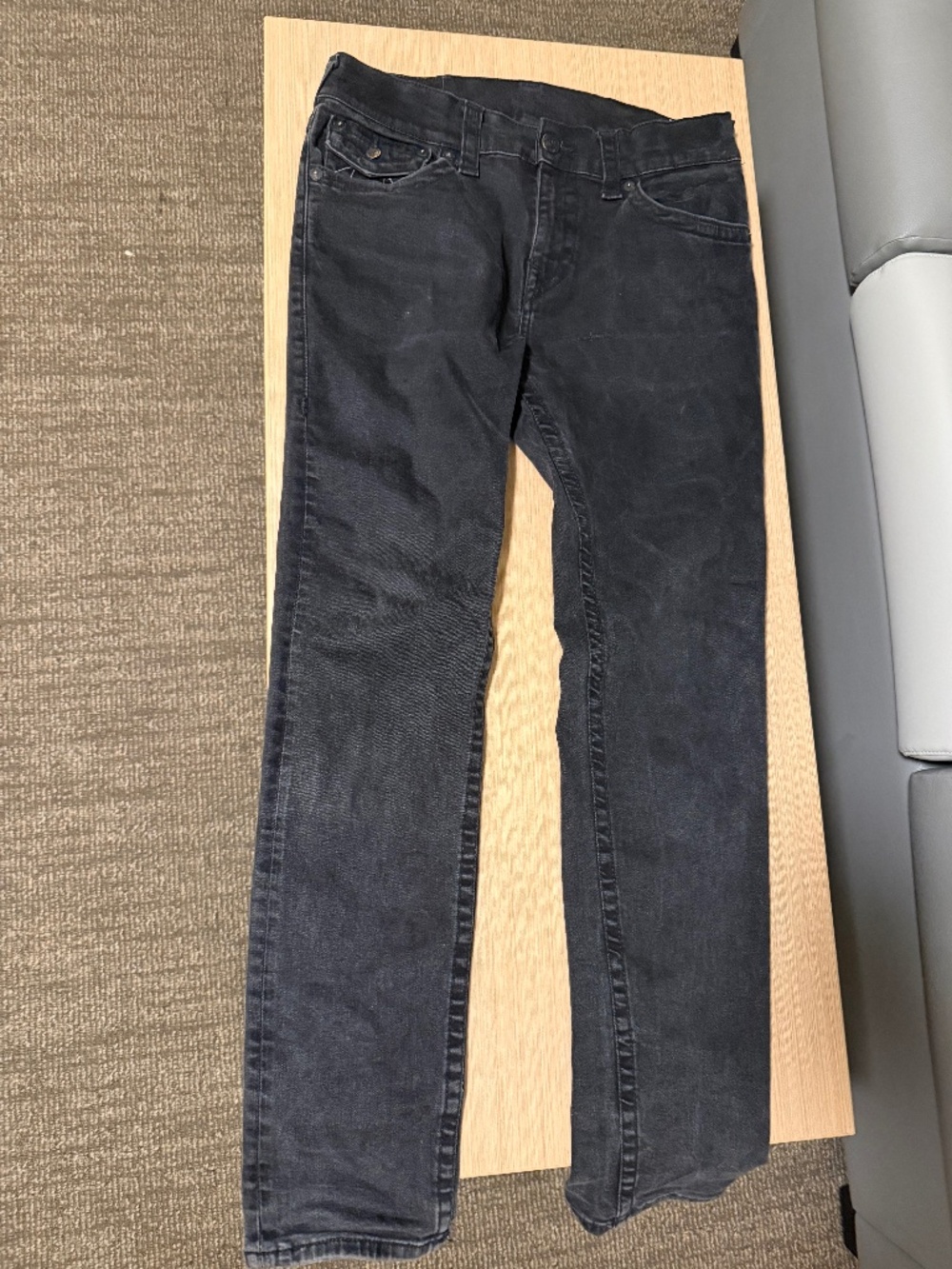 True Religion Black Jeans W32 Y2K Vintage
